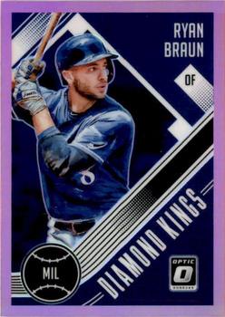 2018 Donruss Optic - Pink #16 Ryan Braun Front