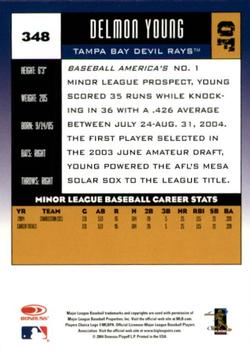 2005 Donruss #348 Delmon Young Back