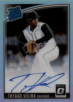 2018 Donruss Optic - Rated Rookies Signatures Holo #RRS-TV Thyago Vieira Front