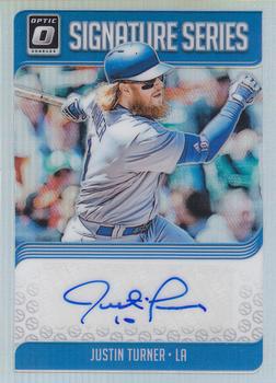 2018 Donruss Optic - Signature Series #SS-JT Justin Turner Front