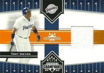 2005 Donruss Champions - Impressions Material #46 Tony Gwynn Front