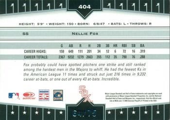 2005 Donruss Champions - Impressions Orange #404 Nellie Fox Back