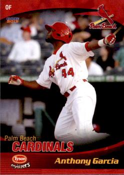 2013 Choice Palm Beach Cardinals #8 Anthony Garcia Front
