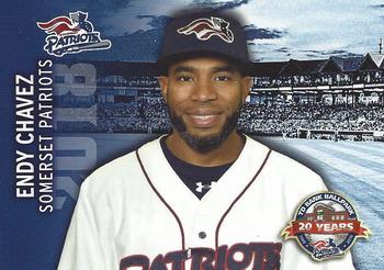 2018 Choice Somerset Patriots #06 Endy Chavez Front
