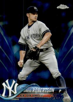 2018 Topps Chrome - Blue Refractor #112 David Robertson Front