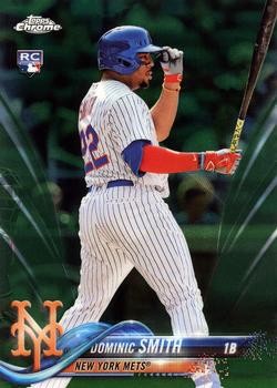 2018 Topps Chrome - Green Refractor #162 Dominic Smith Front