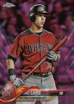 2018 Topps Chrome - Pink Refractor #106 Jake Lamb Front