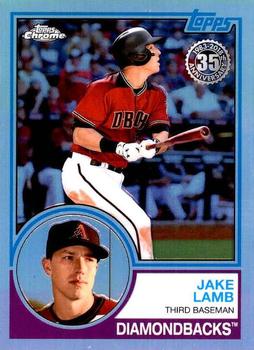 2018 Topps Chrome - 1983 Topps Baseball 35th Anniversary Refractor #83T-13 Jake Lamb Front