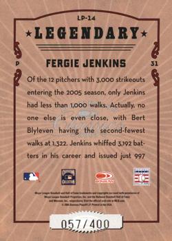 2005 Donruss Classics - Legendary Lumberjacks #LP-14 Fergie Jenkins Back