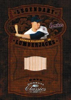 2005 Donruss Classics - Legendary Lumberjacks Bat #LP-19 Harmon Killebrew Front