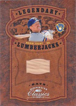 2005 Donruss Classics - Legendary Lumberjacks Bat #LP-37 Robin Yount Front