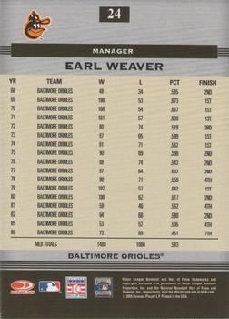 2005 Donruss Greats #24 Earl Weaver Back
