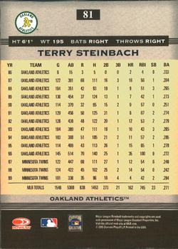 2005 Donruss Greats #81 Terry Steinbach Back