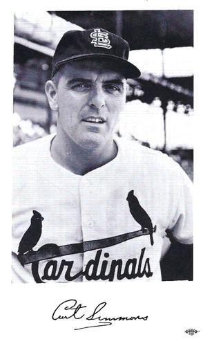1964 St. Louis Cardinals Photocards #NNO Curt Simmons Front