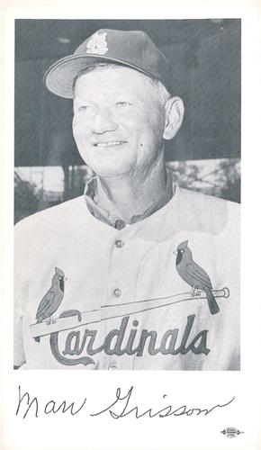 1959 St. Louis Cardinals Photocards #NNO Marv Grissom Front