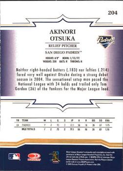 2005 Donruss Throwback Threads #204 Akinori Otsuka Back