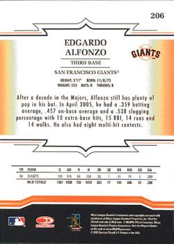 2005 Donruss Throwback Threads #206 Edgardo Alfonzo Back