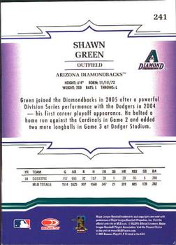 2005 Donruss Throwback Threads #241 Shawn Green Back