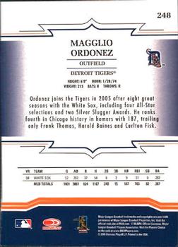 2005 Donruss Throwback Threads #248 Magglio Ordonez Back