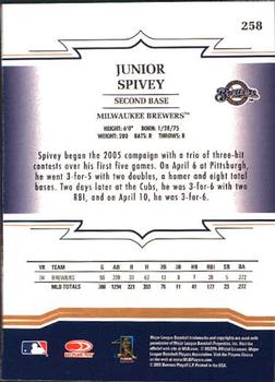 2005 Donruss Throwback Threads #258 Junior Spivey Back