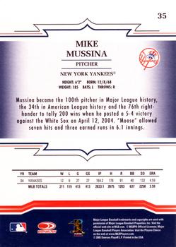 2005 Donruss Throwback Threads #35 Mike Mussina Back