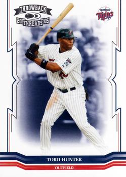 2005 Donruss Throwback Threads #48 Torii Hunter Front