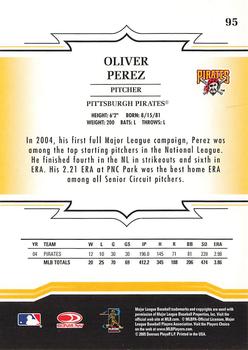 2005 Donruss Throwback Threads #95 Oliver Perez Back