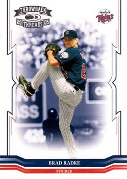 2005 Donruss Throwback Threads #98 Brad Radke Front