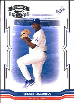 2005 Donruss Throwback Threads #46 Yhency Brazoban Front