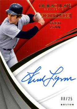 2018 Panini Immaculate Collection - Immaculate Signatures #IS-FL Fred Lynn Front