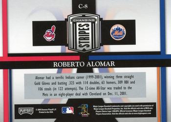 2005 Playoff Prestige - Changing Stripes #C-8 Roberto Alomar Back