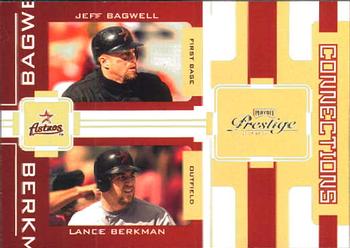 2005 Playoff Prestige - Connections #C-5 Jeff Bagwell / Lance Berkman Front