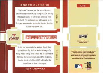 2005 Playoff Prestige - Connections #C-6 Roger Clemens / Roy Oswalt Back