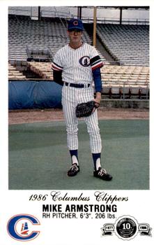 1986 Columbus Clippers Police #NNO Mike Armstrong Front