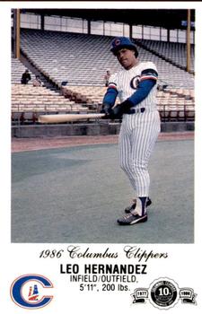 1986 Columbus Clippers Police #NNO Leo Hernandez Front