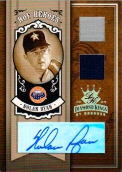 2005 Donruss Diamond Kings - HOF Heroes Signature Materials Gold #HH-41 Nolan Ryan Front