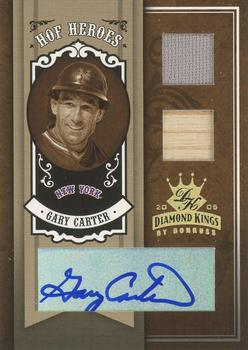 2005 Donruss Diamond Kings - HOF Heroes Signature Materials Gold #HH-44 Gary Carter Front