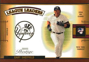 2005 Playoff Prestige - League Leaders Single #LLS-1 Gary Sheffield Front
