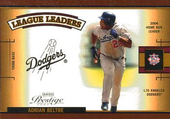 2005 Playoff Prestige - League Leaders Single #LLS-3 Adrian Beltre Front