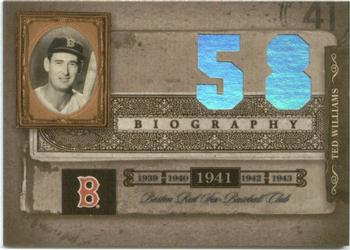 2005 Playoff Prime Cuts - Biography #NNO Ted Williams Front