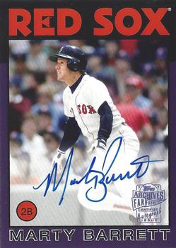 2018 Topps Archives - Fan Favorites Autographs Purple #FFA-MB Marty Barrett Front