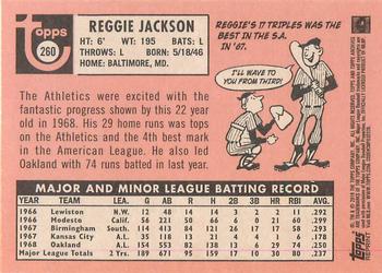 2018 Topps Archives - Topps Rookie History #260 Reggie Jackson Back