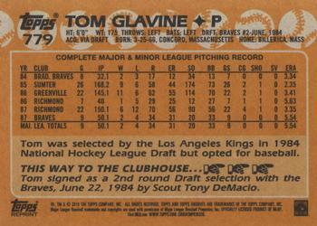 2018 Topps Archives - Topps Rookie History #779 Tom Glavine Back