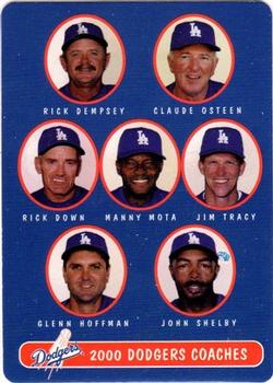 2000 Keebler Los Angeles Dodgers #28 Rick Dempsey / Claude Osteen / Rick Down / Manny Mota / Jim Tracy / Glenn Hoffman / John Shelby Front