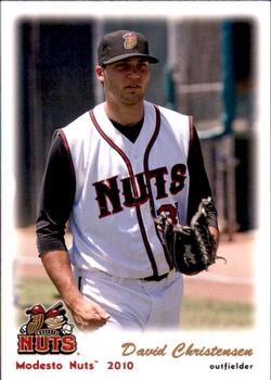 2010 Grandstand Modesto Nuts #NNO David Christensen Front