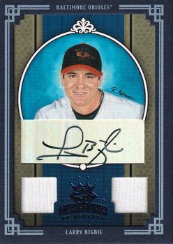 2005 Donruss Diamond Kings - Signature Materials Framed Blue #31 Larry Bigbie Front