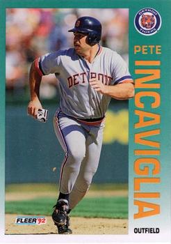 1992 Fleer #139 Pete Incaviglia Front