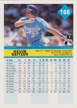 1992 Fleer #168 Kevin Seitzer Back