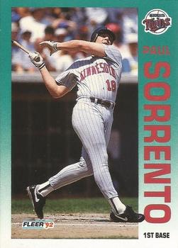 1992 Fleer #218 Paul Sorrento Front