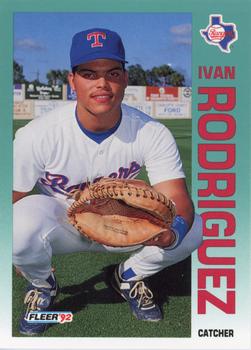 1992 Fleer #316 Ivan Rodriguez Front